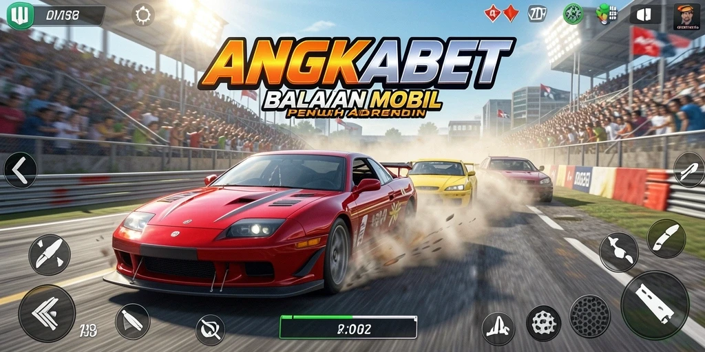 Tangkapan layar gameplay balapan seru di ANGKABET.