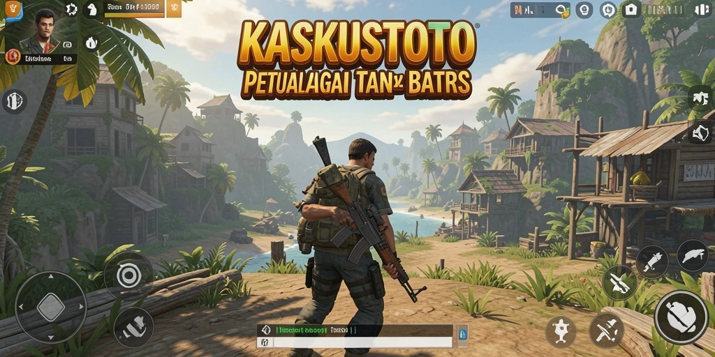 Tangkapan layar menunjukkan dunia terbuka KASKUSTOTO yang luas dan menawan.