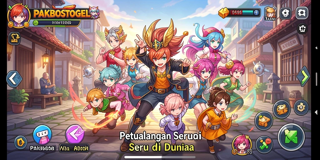 Screenshot gameplay menarik dari PAKBOSTOGEL dengan visual Anime yang memukau.