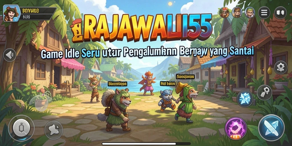 Tampilan gameplay RAJAWALI55 yang menarik dan menyenangkan.