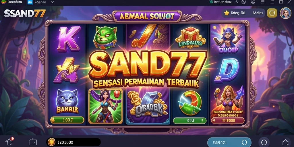 Gameplay menarik dalam game slot SAND77.
