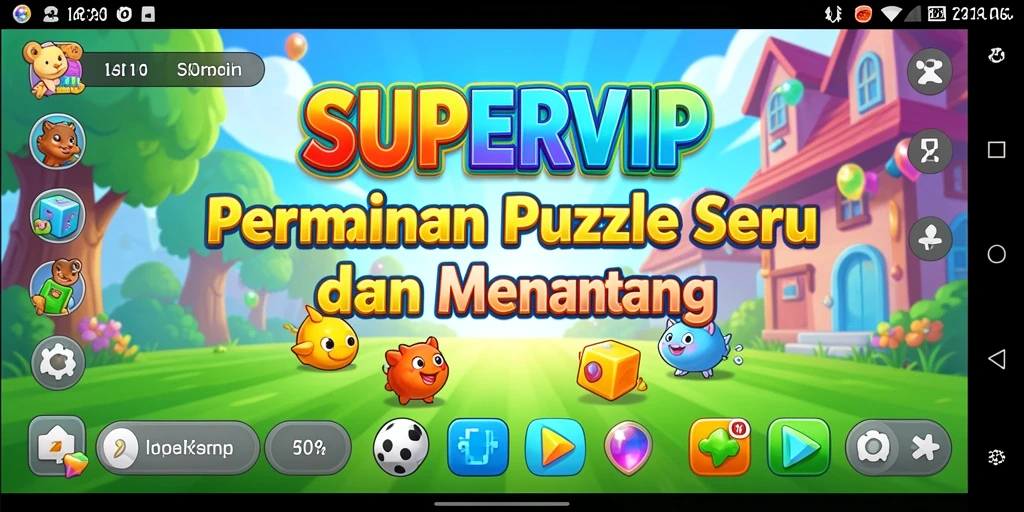 Tampilan gameplay SUPERVIP yang seru dan penuh tantangan.
